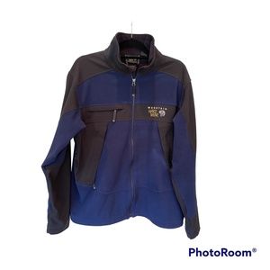 Mountain Hardware Windstopper Micro Fleece Men's Large (L), Dark Blue/Black